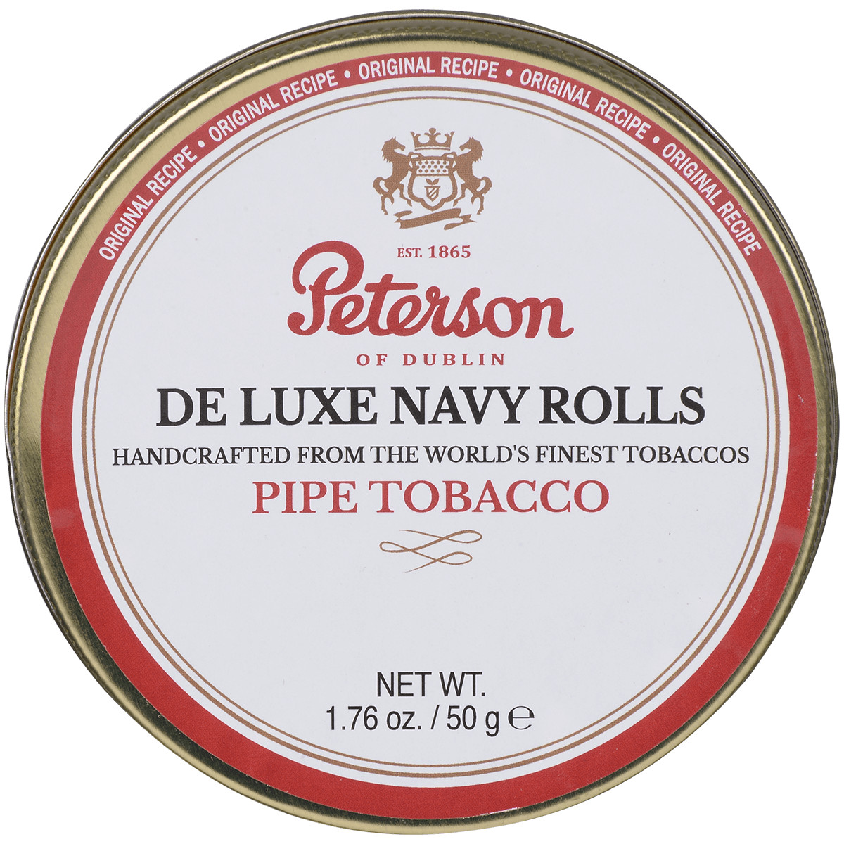 Peterson of Dublin De Luxe Navy Rolls 50 gram tin