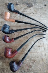 H.I.S. pipes Basket Churchwarden 11" Sandblasted